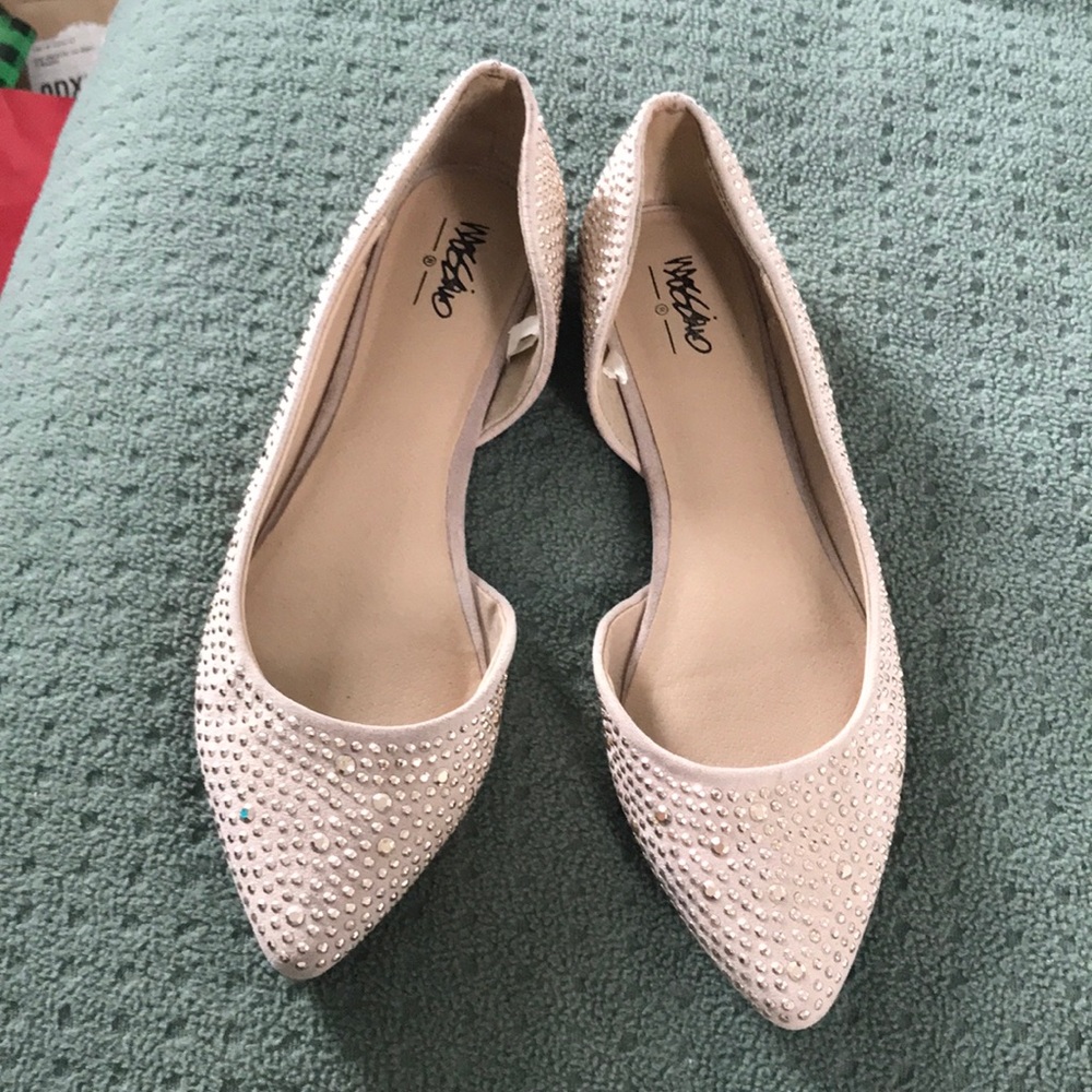Mossimo Rose Gold Sequenced Flats size 7